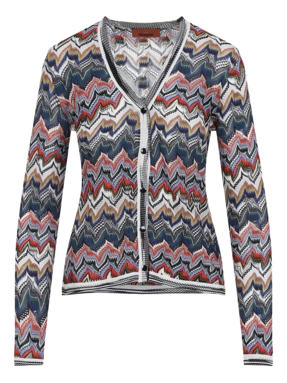 

Кардиган с узором зигзаг Missoni, синий