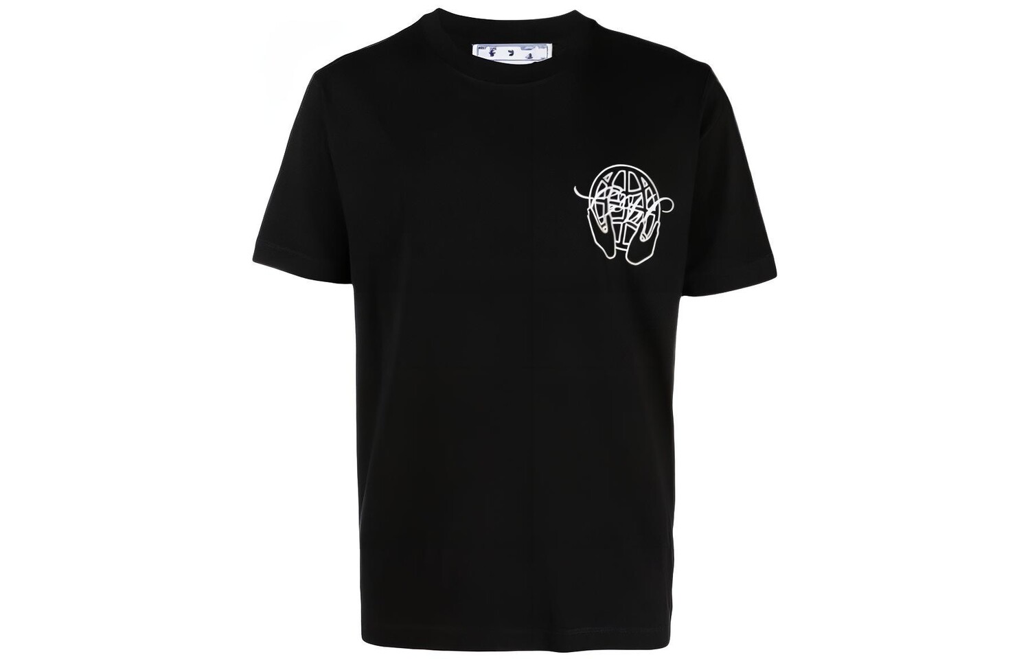 

Футболка мужская Off-White хлопковая, черный / белый