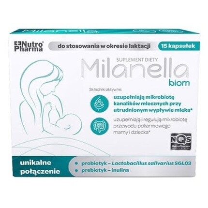 

Биом 15 капсул - Пищевая добавка Milanella