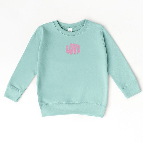 

Детская толстовка с вышивкой love bold The Juniper Shop, Seafoam