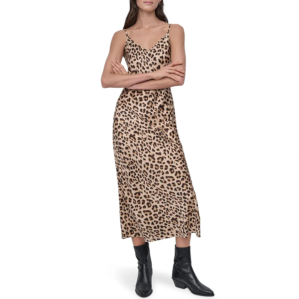 

Платье DKNY Washer Satin Bias, коричневый