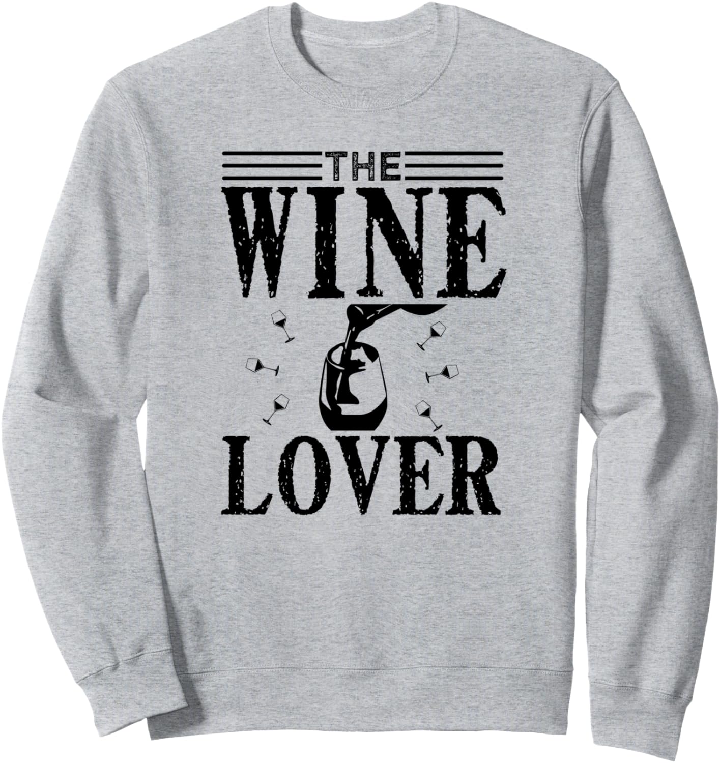 

Забавная толстовка для любителя вина The Wine Lover, серый