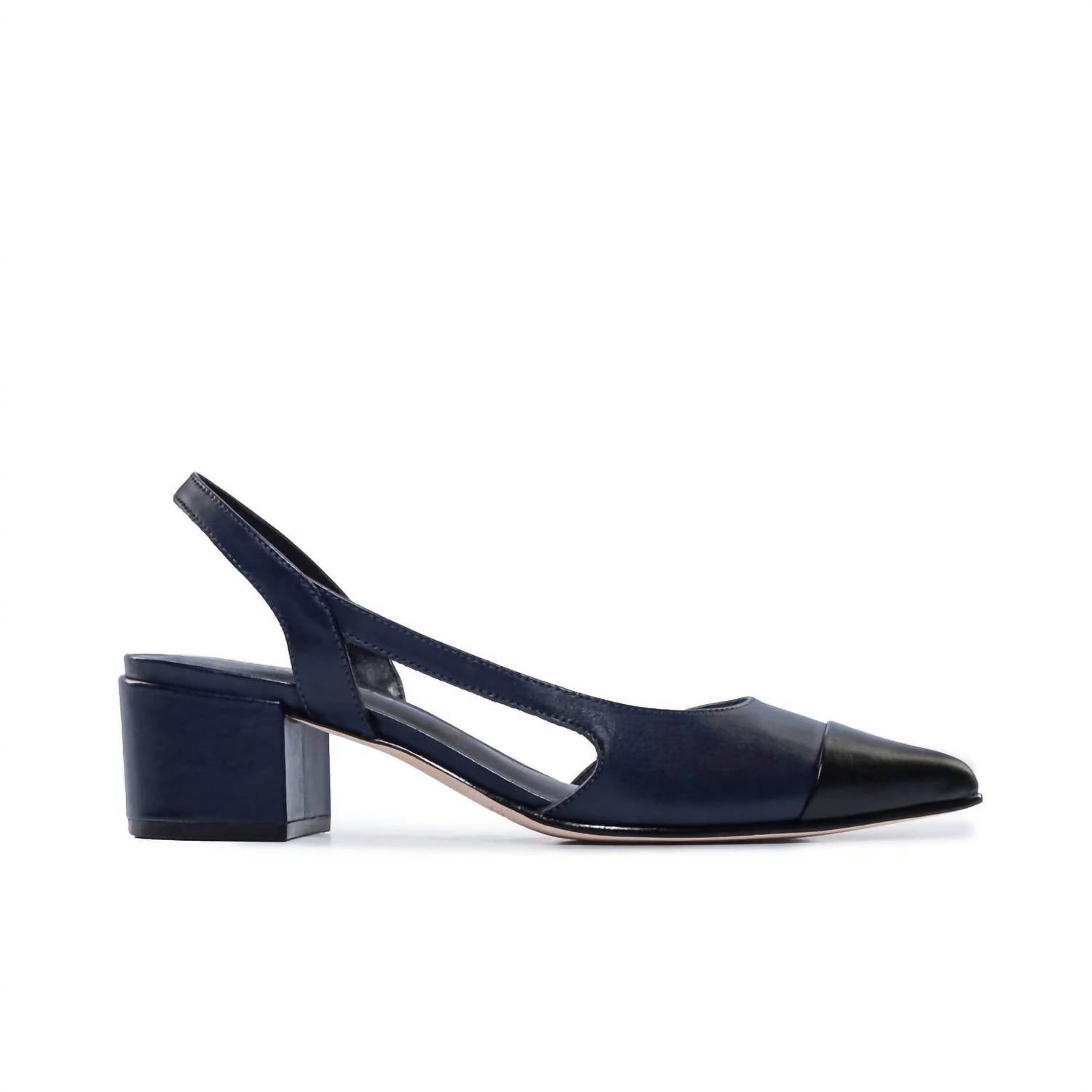 Women Monroe Antique Calf Shoes In Dark Navy Bernardo
