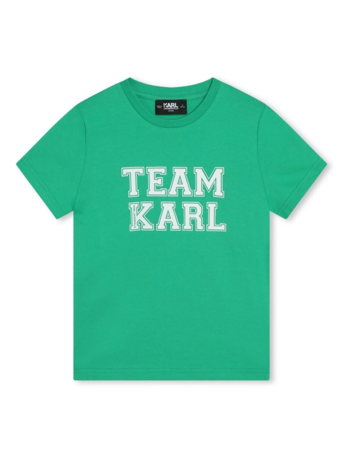 

Karl Lagerfeld Kids футболка из органического хлопка с надписью, зеленый
