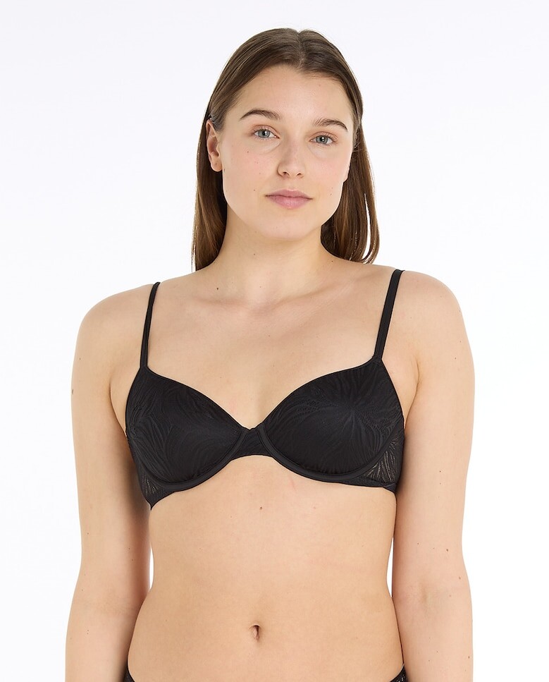 

Демисезонный бюстгальтер-невидимка - Sheer Marquisette Calvin Klein, черный