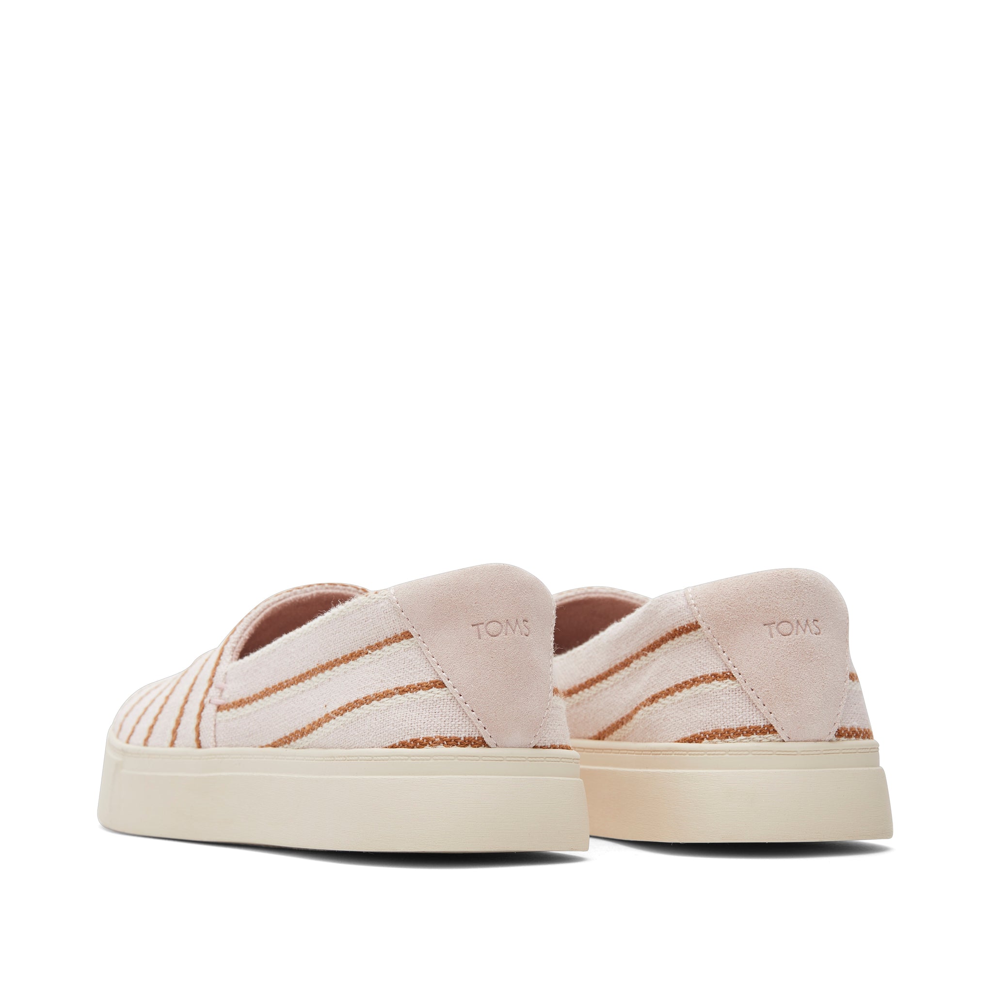 Женские кроссовки Kameron Pink Stripes Slip On TOMS Shoes — фото 3