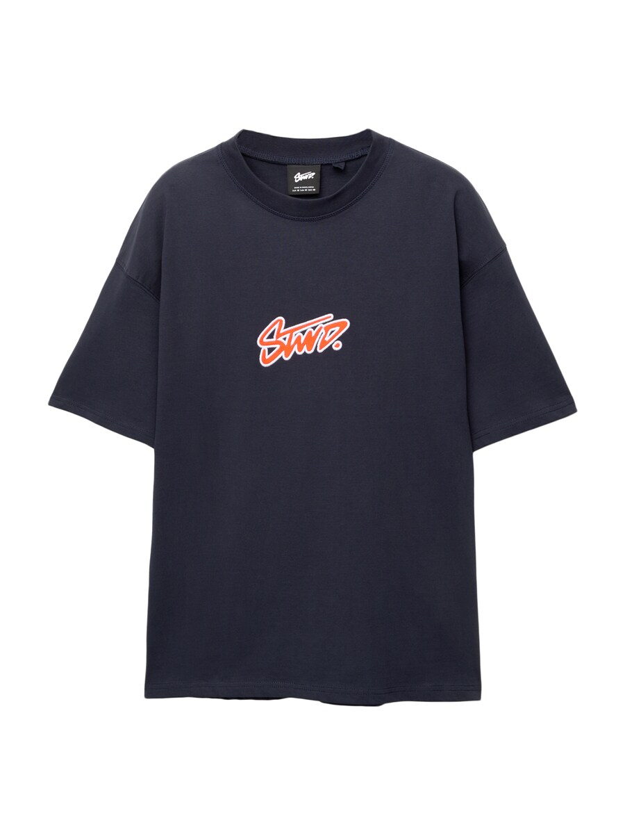 

Рубашка Pull&Bear STWD, темно-синий