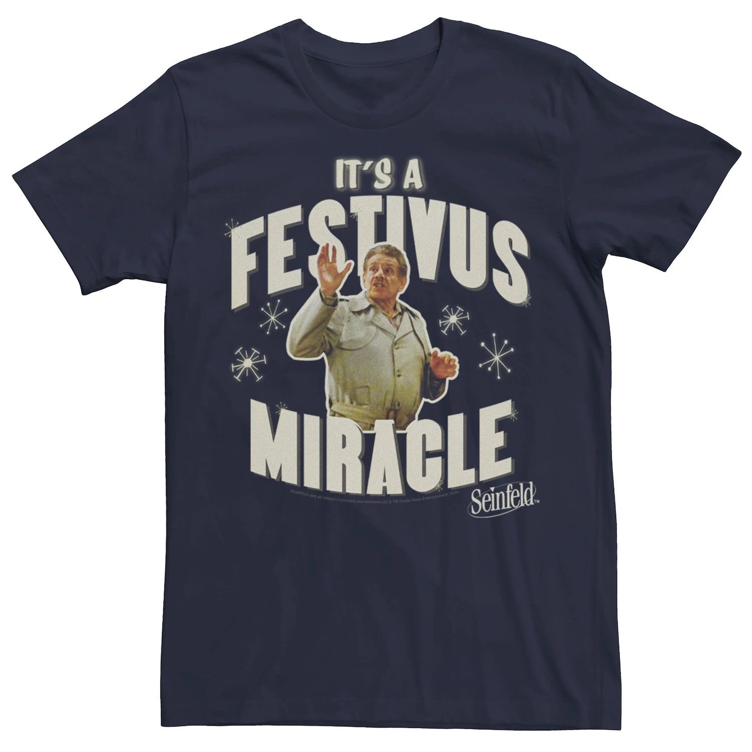 

Мужская футболка Seinfeld Festivus Frank It's A Festivus Miracle Licensed Character