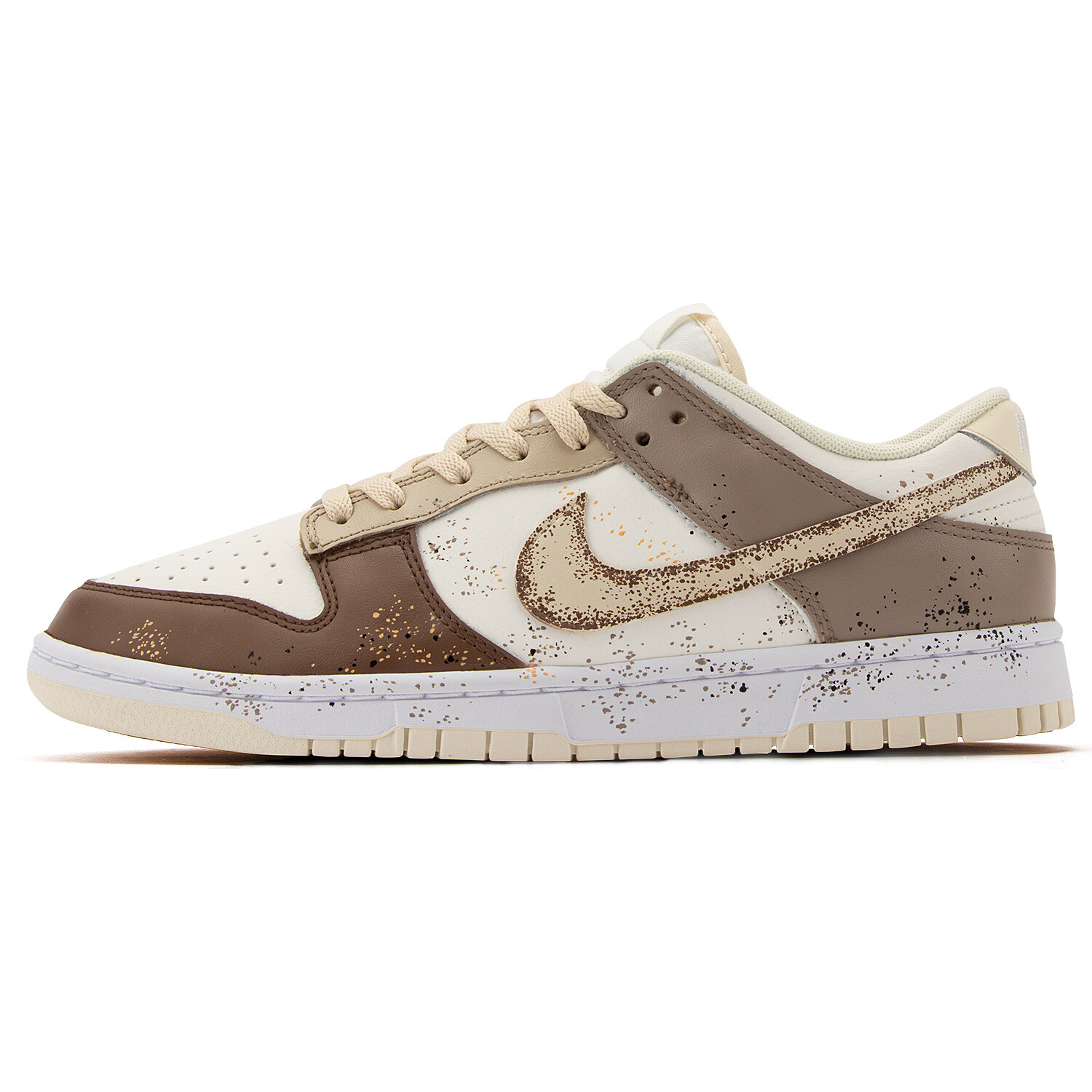 

Кроссовки Nike Dunk Skateboarding Shoes Men Low-top Brown/White, коричневый