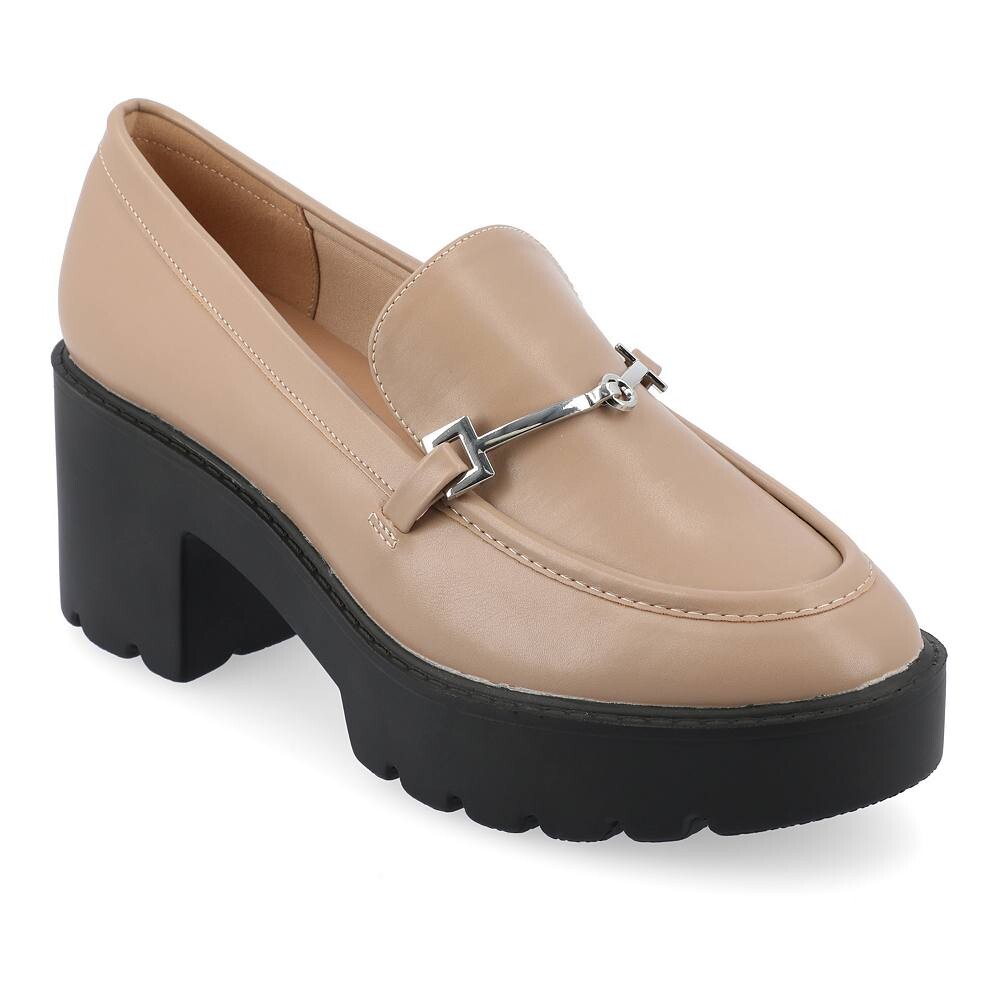 

Коллекция Journee Женские лоферы на каблуке Kezsiah Tru Comfort Foam Journee Collection, цвет Taupe