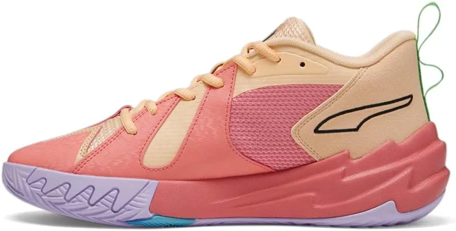 Мужские баскетбольные кроссовки PUMA Scoot Zeros 2K - черные, зеленые — фото 3