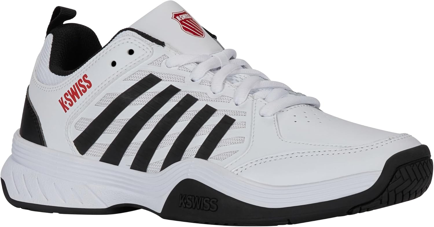 Мужские теннисные кроссовки K-Swiss Court Express 2, белый/черный/красный — фото 2