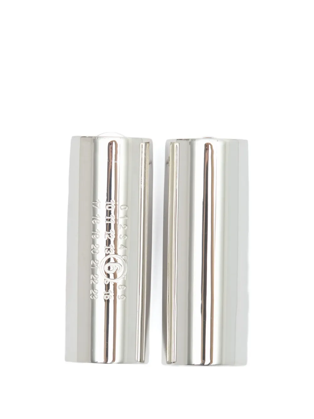 

Серьги с декором Numbers MM6 Maison Margiela, серебряный