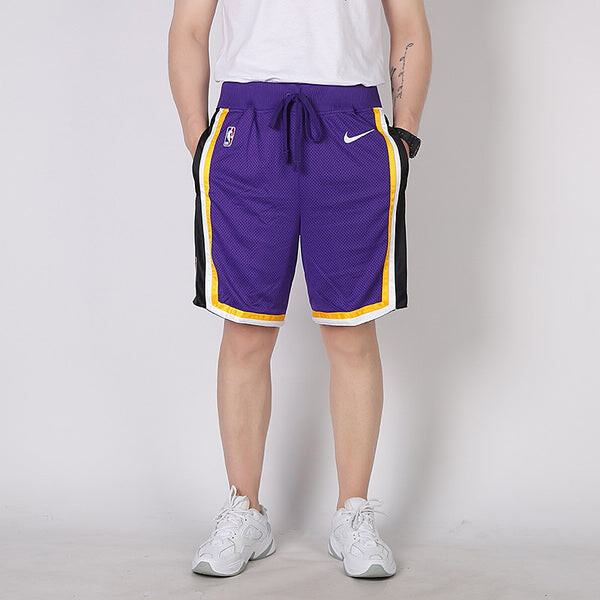 Шорты lakers courtside statement edition basketball shorts purple Nike, фиолетовый — фото 4