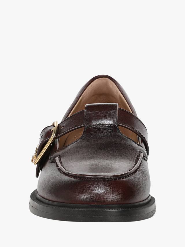Кожаные лоферы Elaina в стиле Mary Jane Sam Edelman, Dark Brown — фото 3