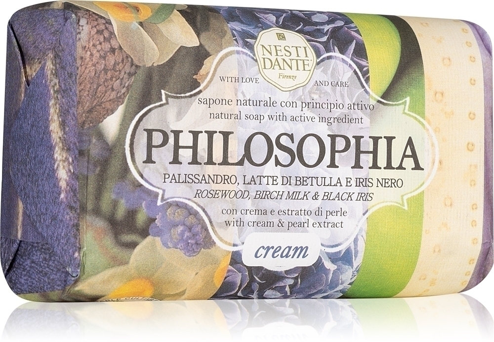 

Крем Philosophia с экстрактом сливок и жемчуга натуральное мыло Nesti Dante, 250 гр