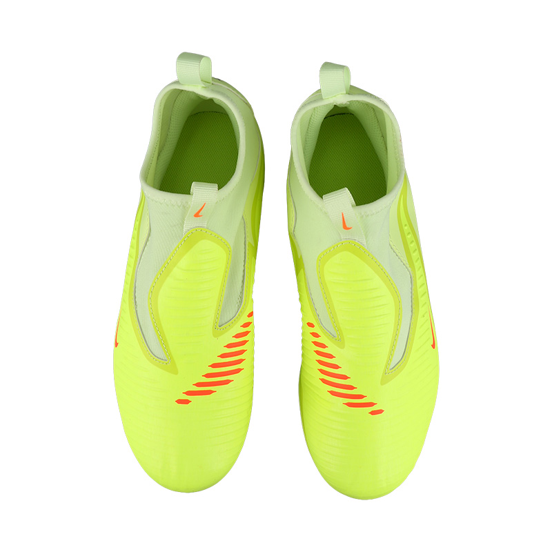 Nike Phantom 6 Mid top детские футбольные бутсы grass green red — фото 3
