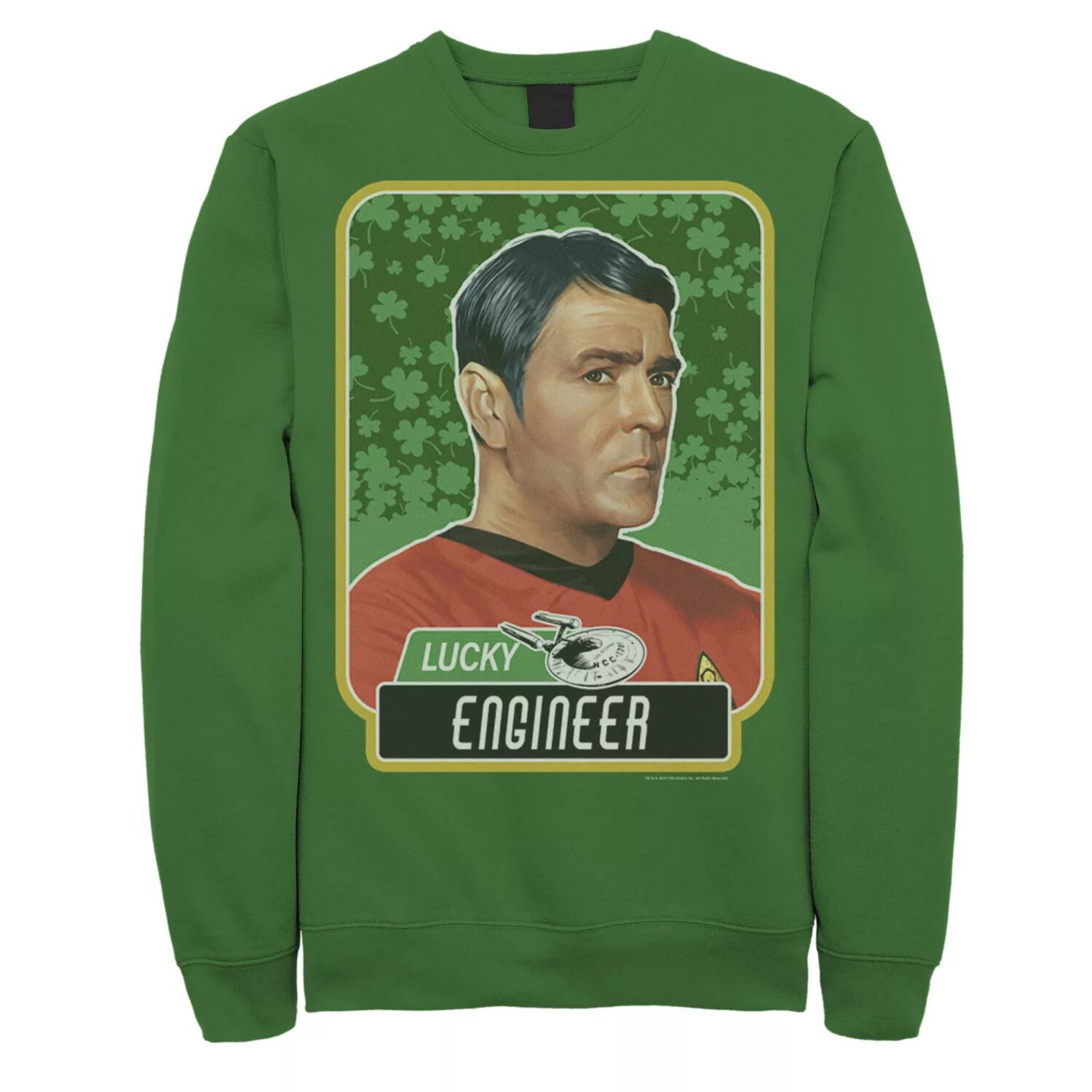 

Мужской свитшот Star Trek Next Generation St. Patty's Scotty Licensed Character