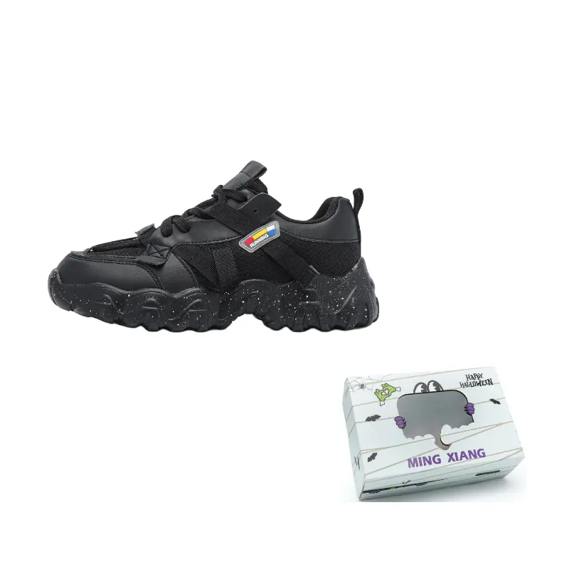 

Singing Абразивостойкие дышащие утолщенные низкие кроссовки для увеличения роста унисекс черные [в коробке], цвет Black[Box Included]