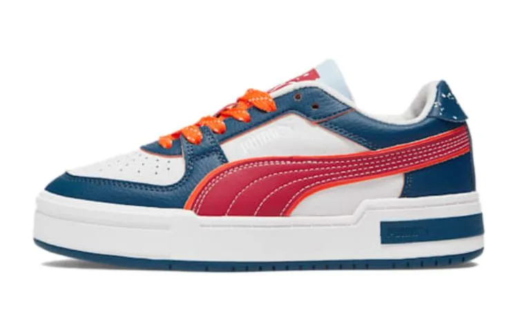 PUMA Кроссовки для скейтбординга Ca Pro Cushioning, Wear Resistant низкие, сине-белые, для детей и подростков