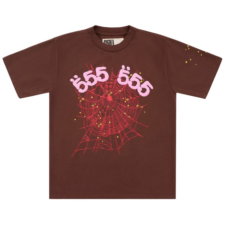 

Футболка Sp5der Angel Number Tee 'Brown', коричневый