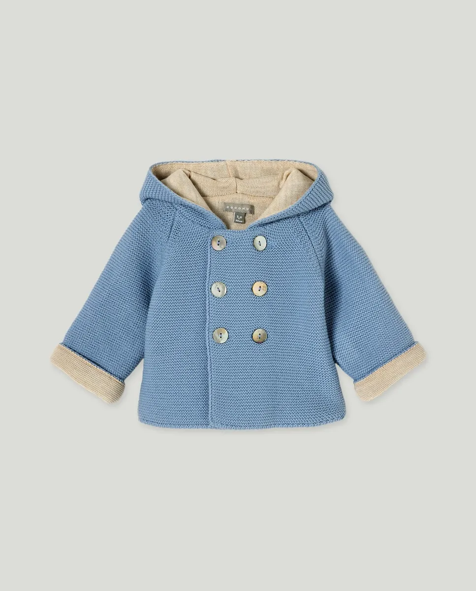 

Двухцветное детское пальто с контрастной отделкой Coconut El Corte Inglés