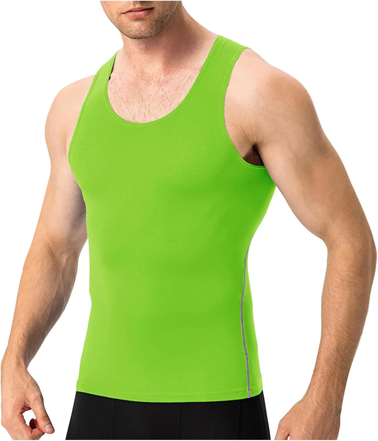 Мужская компрессионная майка, корректирующая фигуру, Green