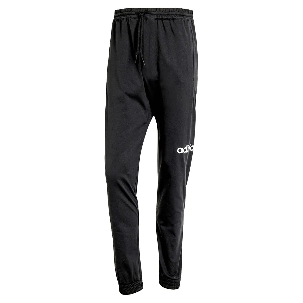 Джоггеры adidas Essentials Linear Single Jersey, черный — фото 3
