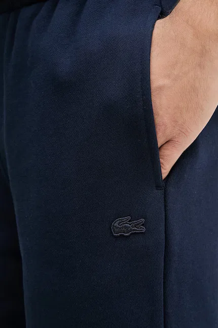 Шорты спортивные из мягкого хлопка Lacoste, темно-синий — фото 4