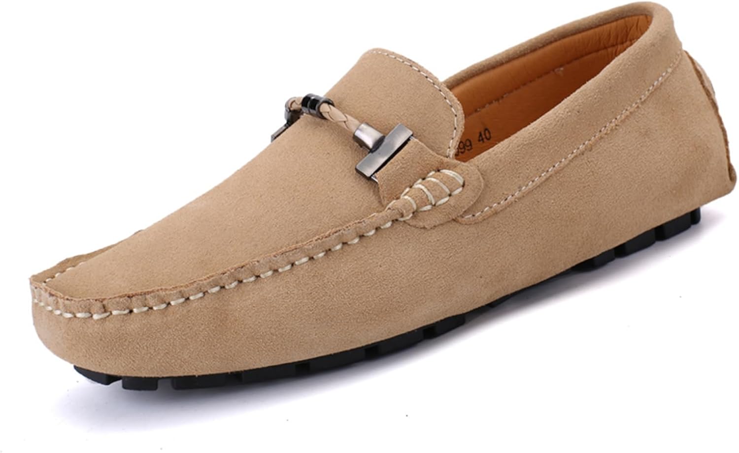 

Мужские лоферы Abborora, ручная работа, из замши и кожи, удобные, повседневные, дышащие, классические туфли-лоферы, бежевый