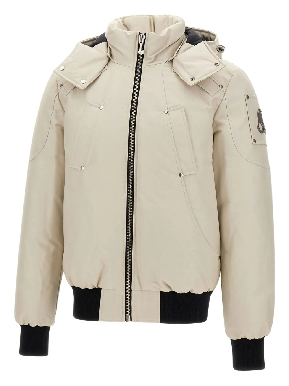 

Бомбер из баллистического материала Moose Knuckles, нейтральный