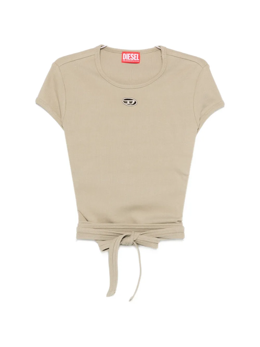 

Футболка t-bunny-tail с завязками DIESEL, бежевый