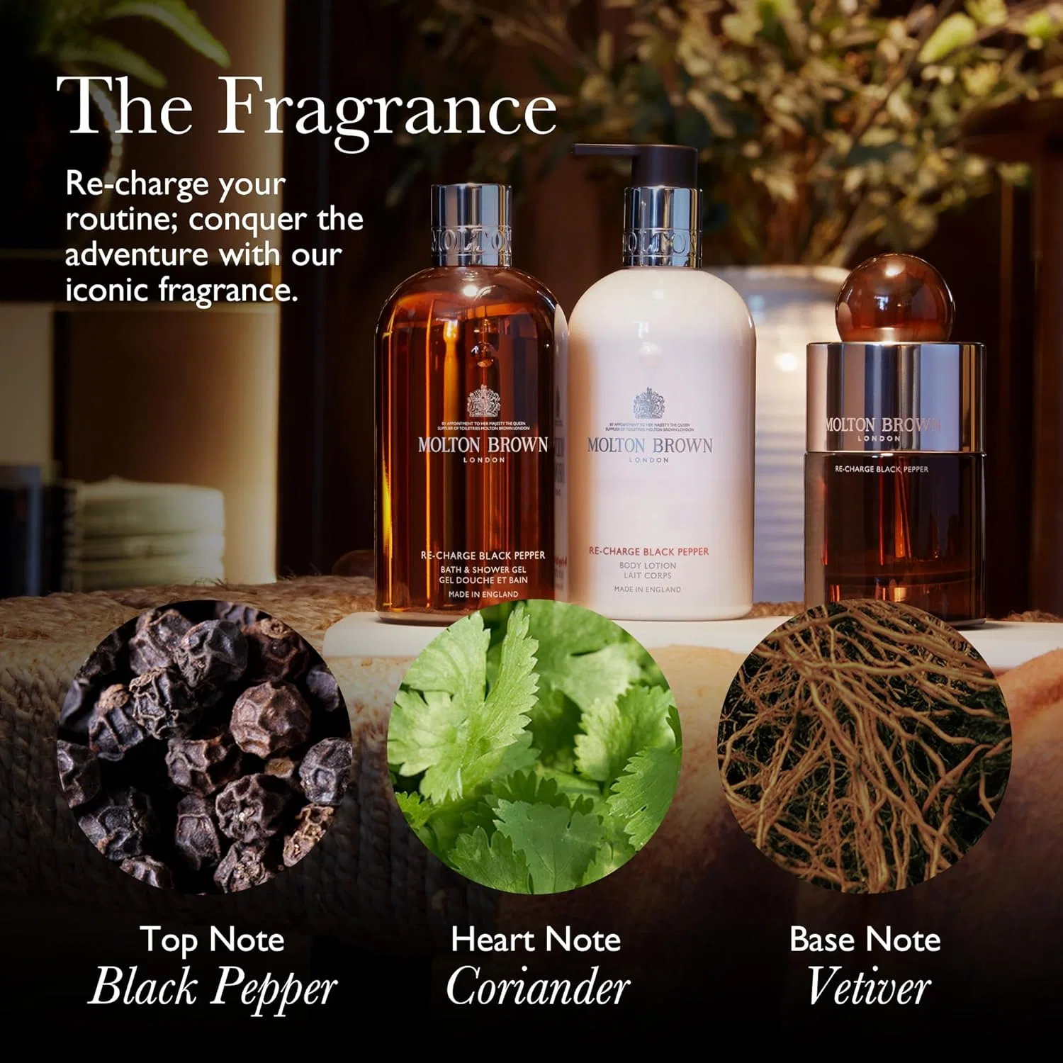 Гель для душа и ванны Re-charge Black Pepper от Molton Brown, 300 мл Molton Brown — фото 2