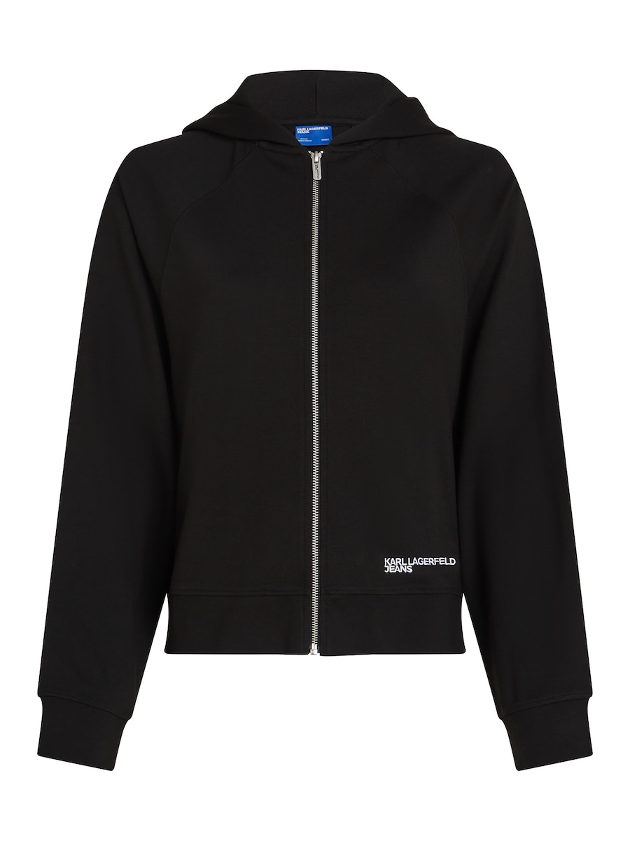 

Толстовка с капюшоном на молнии KARL LAGERFELD JEANS Milano, черный
