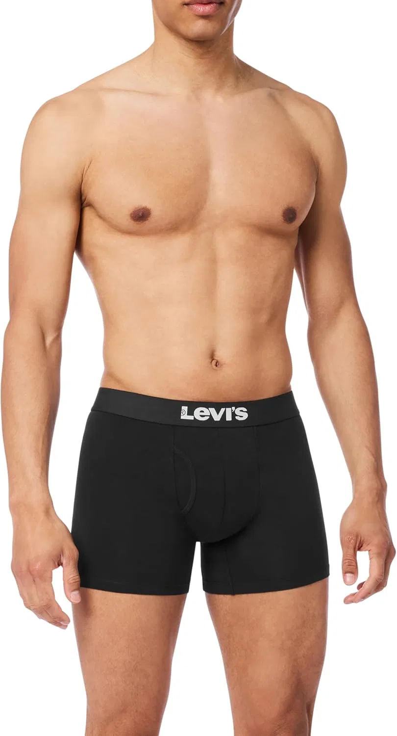Боксеры хлопковые Levi's, Black Combo — фото 2