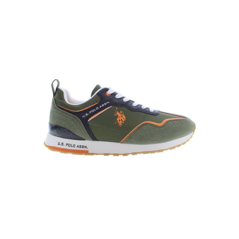 

Зеленые кроссовки из полиэстера U.S. Polo Assn., зеленый