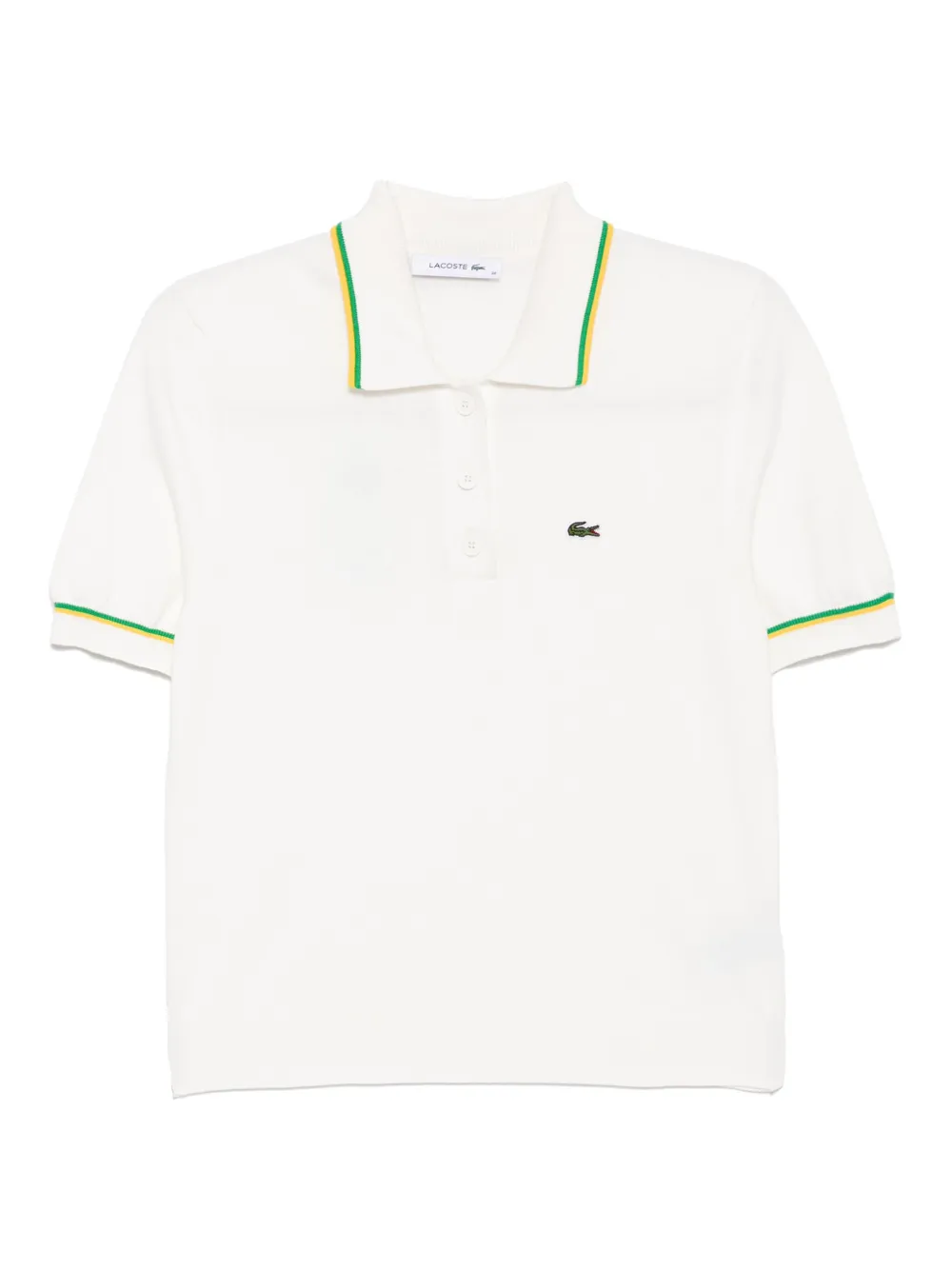 

Укороченная бесшовная рубашка-поло 3D Stretch Lacoste, белый