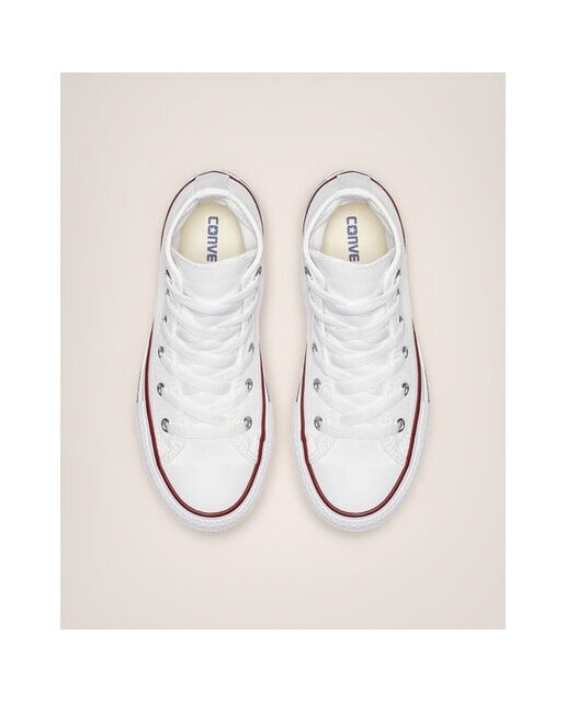 Детские повседневные кроссовки Converse Chuck Taylor All Star High Canvas из ткани Converse, белый — фото 3