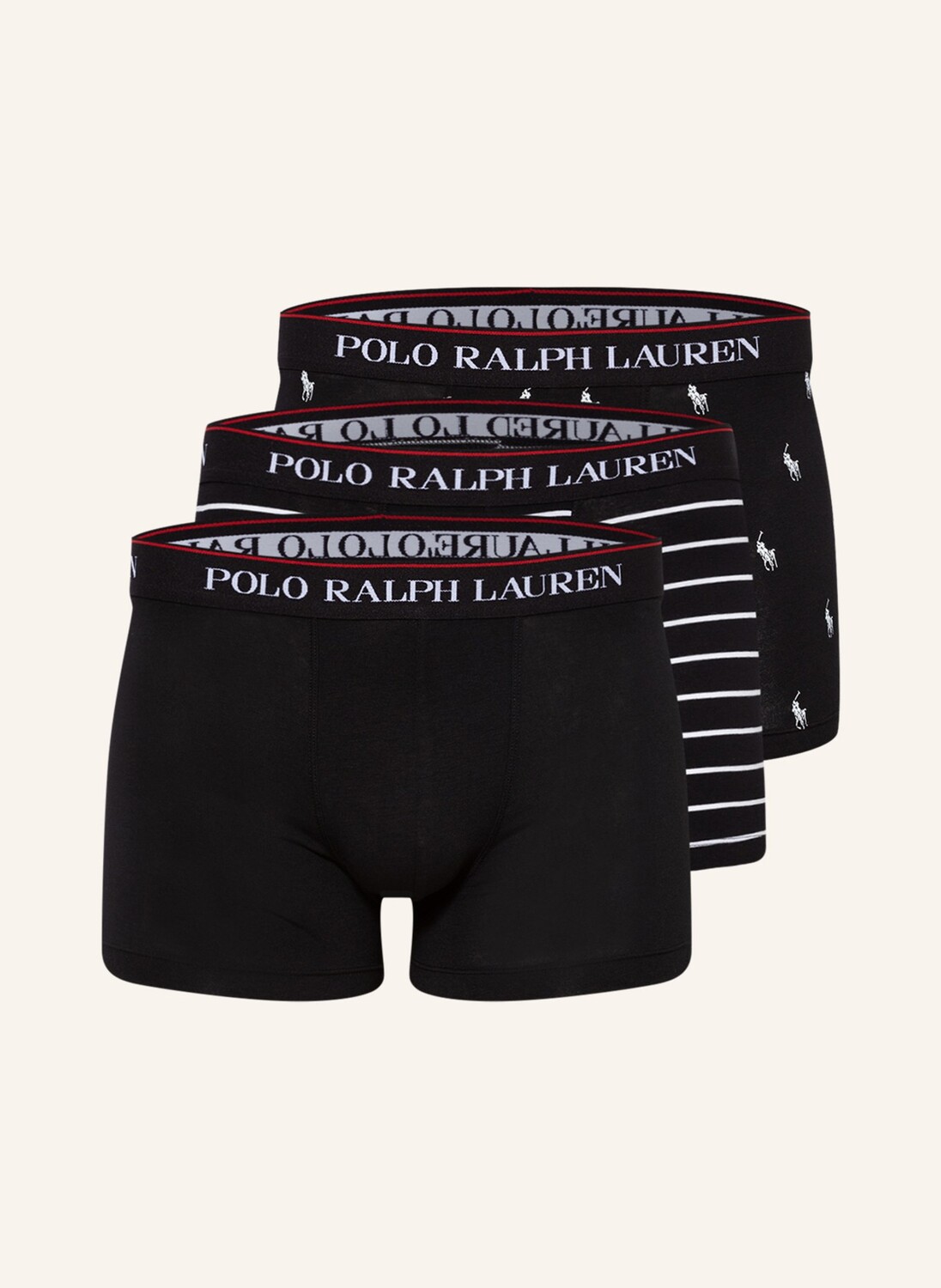 

3 пары боксеров Polo Ralph Lauren, черный