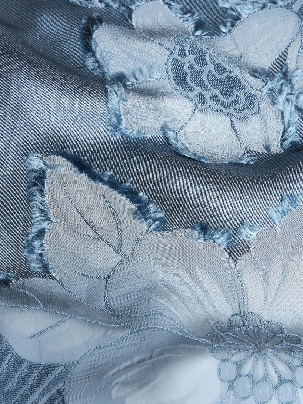 Топ асимметричного кроя с цветочным узором ETRO, синий — фото 4