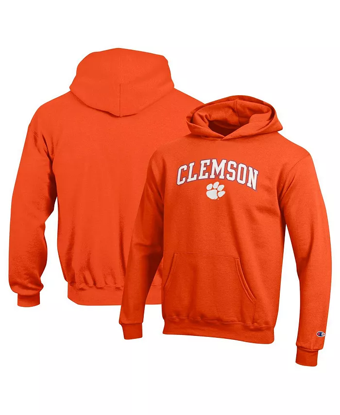 

Оранжевая толстовка с капюшоном Clemson Tigers Campus для подростков Champion