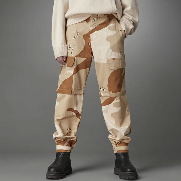 Брюки originals blue version series cotton camouflage cargo casual pants khaki Adidas, хаки — фото 2