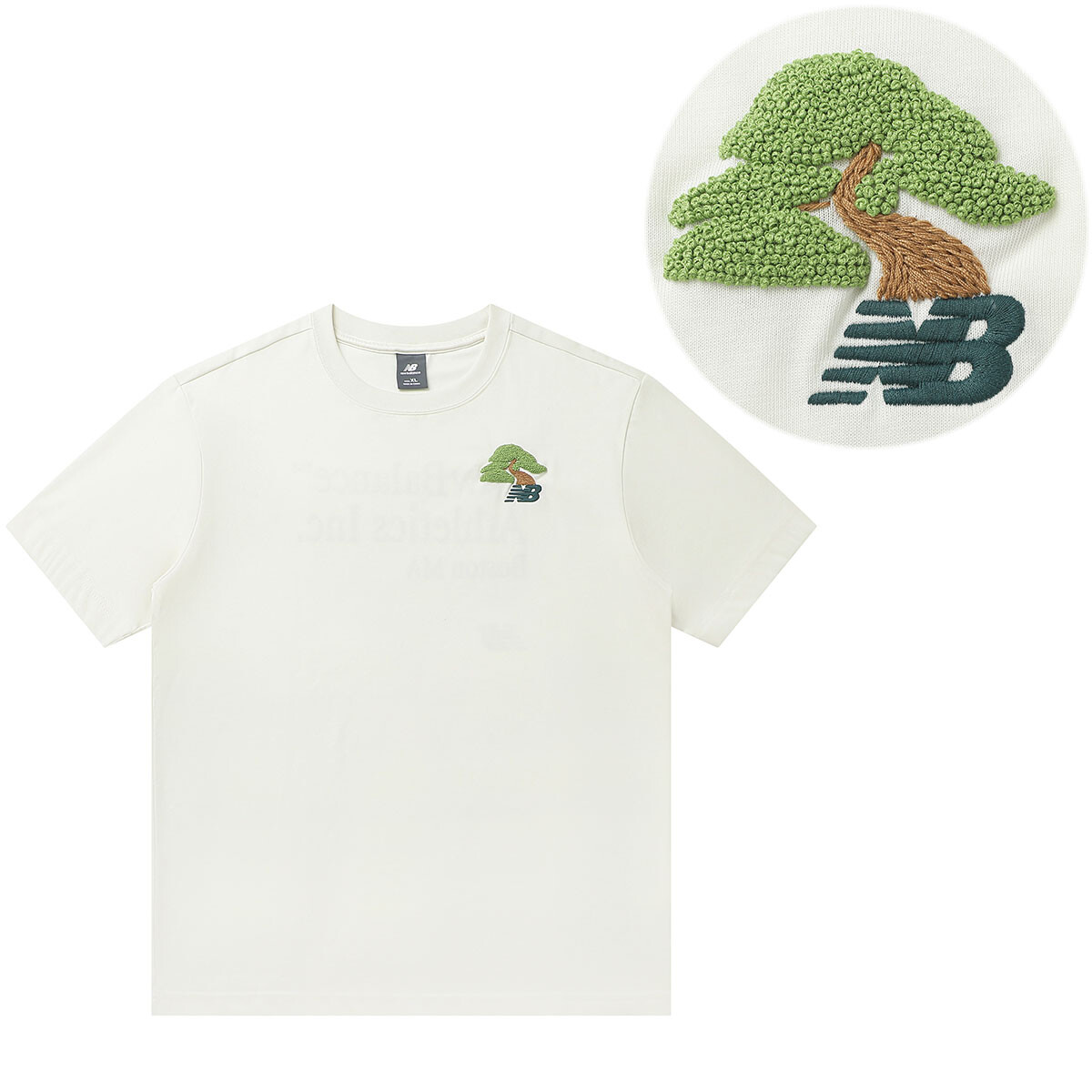 

Футболка унисекс Off White New Balance, кремовый