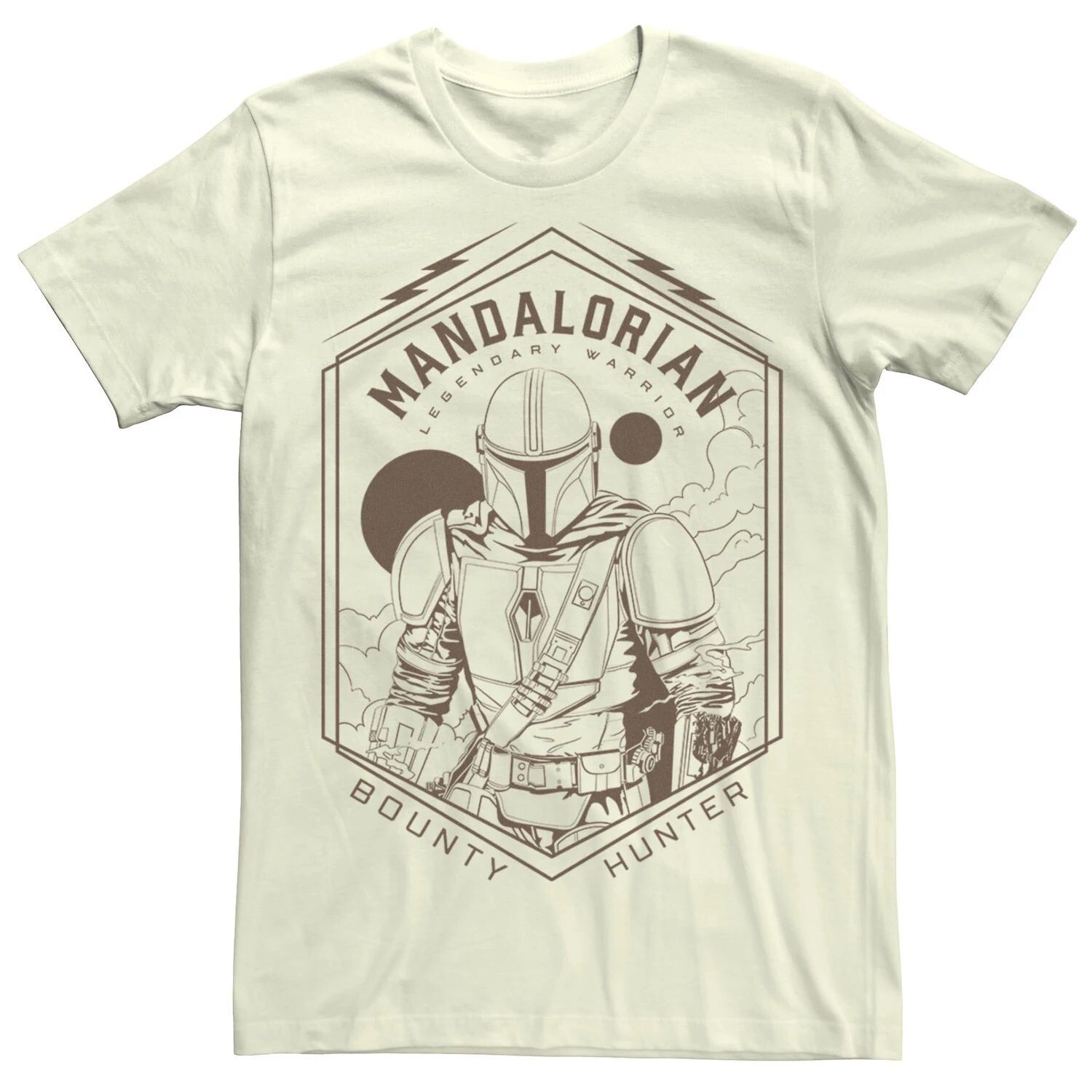 

Мужская футболка Mandalorian Bounty Hunter с геометрическим рисунком Star Wars