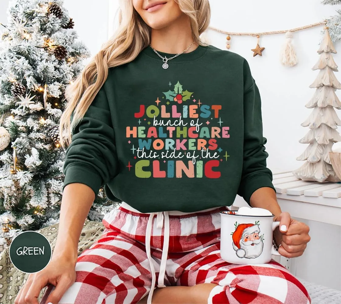 Свитшот Jolliest Bunch Of Healthcare Workers — фото 3