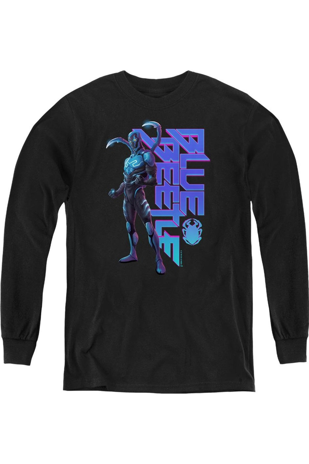 

Футболка с длинным рукавом Blue Beetle (2023) Standing Youth Gildan