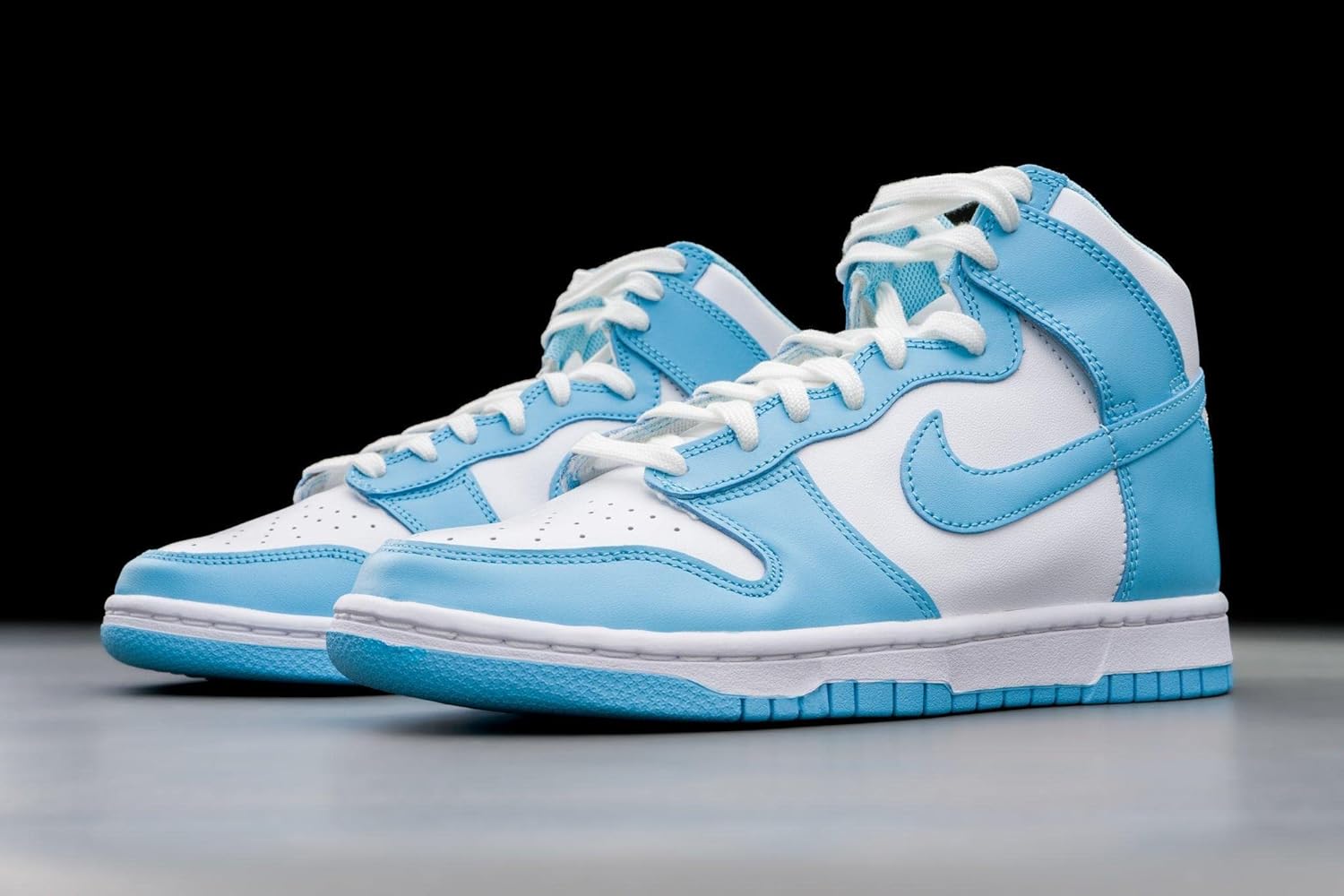 Кроссовки Nike Dunk High Black White (2021) Код модели: DD1399-105, Blue Chill Blue Chill White — фото 4