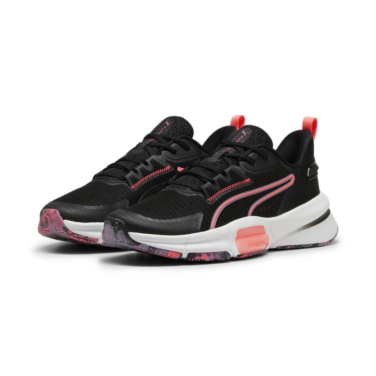 

Кроссовки PUMA "PWRFRAME TR 3 WNS HYPERNATURAL", цвет Puma Black-Sunset Glow