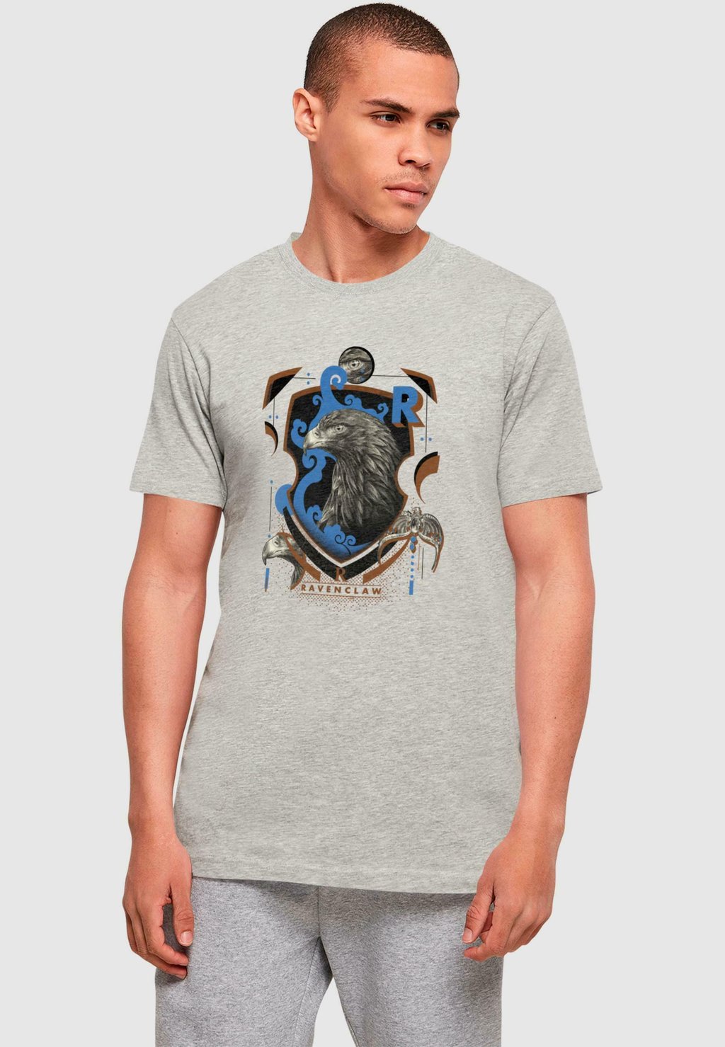 

Футболка с принтом RAVENCLAW SHIELD ABSOLUTE CULT, светло-серый
