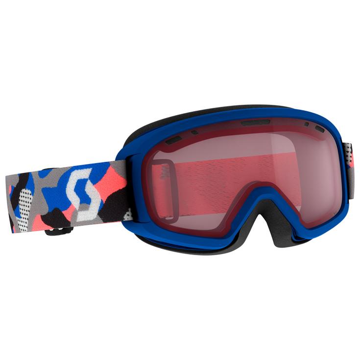 

Лыжные очки детские, синие, серые, серебристо-хромированные Scott